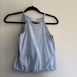 Fulltilt light blue halter top